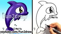 How to Draw a Cartoon Orca!