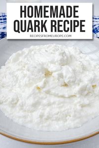 Looking to make homemade German quark? Our easy-to-follow recipe creates delicious and creamy quark for you to enjoy or to use in your baking! #germanrecipes