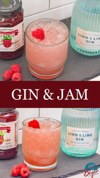 The raspberry gin and jam cocktail is a fruity gin cocktail made with raspberry jam, lemon juice, and your favorite craft gin.