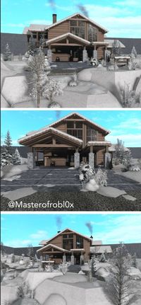 [Gamepass needed] [Credit-@Masterofrobl0x] What a lovely house! So wintery.❄️⛄🏔️