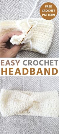 Easy Crochet Headband Pattern with a Twist