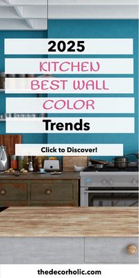 Step into the future of home décor with the 2025 Kitchen Best Wall Color Trends! Discover the perfect hues to transform your living room and elevate your style. #bestwallcolor #homedecor #2025trends #kitchenideas