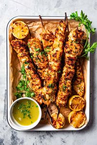 Chicken spiedini are Italian chicken skewers marinated with white wine and lemon zest, then breaded, skewered, and grilled until golden!