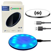 Sublimation Wireless Charger Pad –10W Fast Charge-Black/Silver-From CA - INNOSUB USA