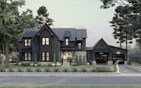 4 Beds, 3 Baths, 2 Stories, 2 Car Garage, 3266 Sq Ft, Modern Transitional House Plan.