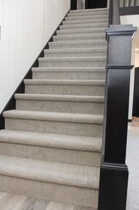 Light Gray Staircase Carpet