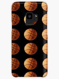 Pictured on this Samsung #galaxy Nine #case Is a orange #basketball On Black Pattern background, other cases are available see my store