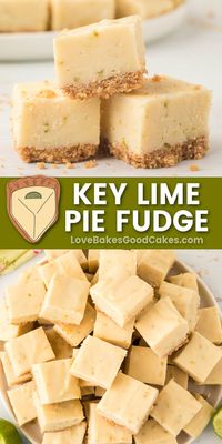 This Key Lime Pie Fudge is such an easy recipe! It’s creamy and full of lime flavor. As a bonus, no thermometer is needed to make it!