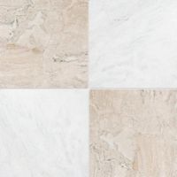 Checkerboard Crema Rivetta & Snow White Honed Marble Tile – Marble and Tile USA