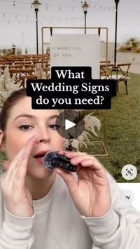 261K views · 9K reactions | What wedding signs do you need? #weddingsignage #weddingdecorneeds #weddingplanning | Lynea D'Aprix | lyneadaprix · Original audio