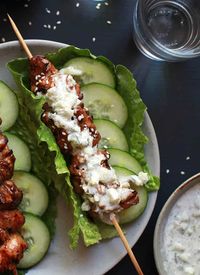 Ginger Tzatziki Chicken Wrap | HelloGlow.co