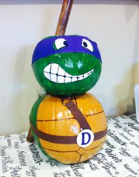 Teenage Mutant Ninja Turtle Pumpkin Decorating