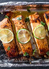 Perfectly tender with a golden brown crust, Broiled Honey Lime Salmon has a quick marinade and a sweet and sour butter glaze to finish.