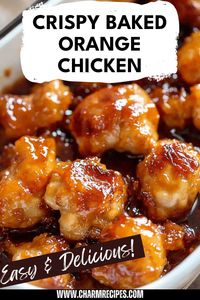 Try this delicious and crispy baked orange chicken, perfect for a weeknight dinner! Coated in a sweet and tangy orange glaze, it's a healthier version of your favorite Chinese takeout. Bake it to perfection and enjoy the succulent, golden chicken that’s bursting with citrus flavor. Pair it with steamed rice and vegetables for a complete meal. This easy baked chicken recipe will make your kitchen smell amazing and satisfy your cravings for a classic dish without all the added grease. Enjoy a flavorful twist today!