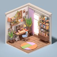 ArtStation - Room Decoration - Game Concept - 3D