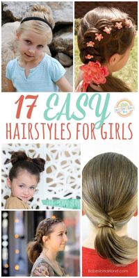 Love these fun and easy girl hair styles!