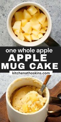 This Apple Mug Cake uses a clever technique to pack one whole apple in one mug cake! It is ultra-soft, and fluffy and is a must-try fall recipe.