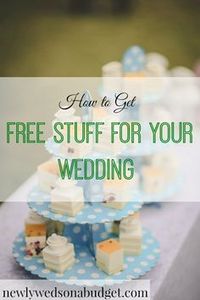 Wedding are expensive, but you can get quite a few things for free. Here are 4 ways to get free wedding stuff and save money at the same time. #weddingtips #budgetweddingtips #frugalwedding