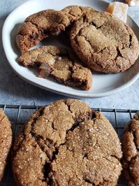 Sourdough Ginger Molasses Cookies (Soft and Chewy) ~ Homestead and Chill