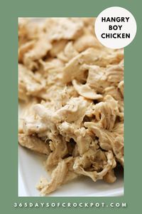 Hangry Boy Chicken--ultra flavorful and creamy chicken that's healthy, low in calories and high in protein. Make it in your Instant Pot or slow cooker.