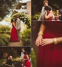 Outdoor Chinese tea ceremony from a multi cultural wedding in Cambridge. Images by Matt Penberthy