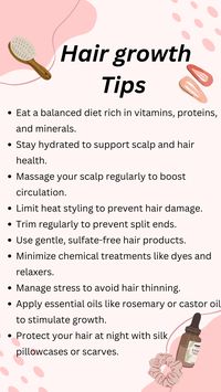 Hair growth oil. Curly Hair. Beauty tips. Glow up tips. Skincare. Hairstyles. Haircare. Makeup. Healthy. Self love #aesthetic #skincare #makeup #itgirl #baddiestyle #pink #glowing #beautyblog #beautyskincare #healthy #lifestyle