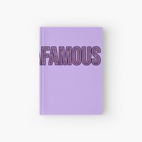 #instafamous purple hashtag design glitter lettering hardcover notebook in lavender colors. Great social media gifts for #instagram lovers and influencer. Funny, cool and cute, trendy and girly internet style accessories and home decor.