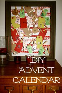 DIY Christmas Advent Calendar via @natlubrano on @UntrainedHousewife