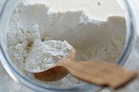 To create a gluten free flour blend, pick one ingredient from each line, according to what your diet allows and what you have on hand. Ideally, use 5 different flours for the best blend.