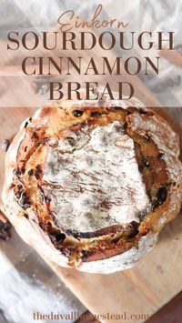 Einkorn Sourdough Cinnamon Bread - The Duvall Homestead