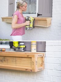 DIY Cedar Window Planters - Shades of Blue Interiors