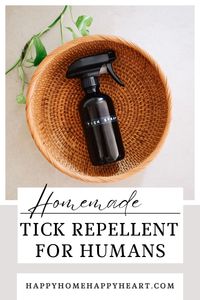 Looking for a DIY tick repellent for humans? Check out this homemade tick repellent for humans! This homemade tick repellent spray is made with essential oils and is 100% all natural! If you want to know how to repel ticks on humans or how to prevent tick bites, you need to read this article!