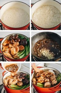 Clay Pot Chicken Rice - This clay pot chicken rice is so addictive! Beyond the greatness of the tender and moist chicken, the rice absorbs all the extract from the mushrooms and chicken grease, and is then seasoned with oyster sauce. It is SO good! My recipe teaches you the easiest way to create a super flavorful one-pot dinner without a clay pot or rice cooker.