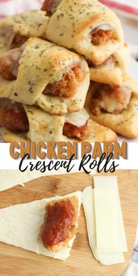 Chicken Parmesan Crescent Rolls - Dine Dream Discover