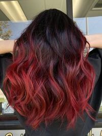 Pink hair, balayage, pink highlights on brunette hair