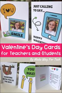 Your elementary students will love making their own Valentines for their friends at school using Google Slides. Assign these through Google Classroom and your students can create cards using the computers for their teachers or friends. The Valentine card templates are simple to use and easier to clean up than a Valentine craft. There’s no clean up and no prep! These DIY cards can also be used by teachers as Valentine’s for students. #valentinesforkids #valentinesforschool #valentineideasforkids