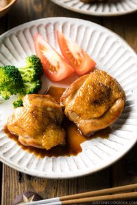 Glazed with delicious soy-butter sauce, this easiest and tastiest Butter Shoyu Chicken recipe will win your family's heart! #buttershoyu #chicken | Easy Japanese Recipes at JustOneCookbook.com