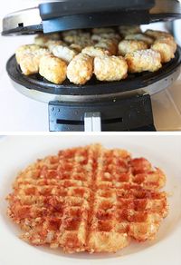 23 Things You Can Cook In A Waffle Iron | Waffle Iron Hashbrowns..... Best. List. Ever!