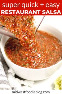 Restaurant Style Blender Salsa