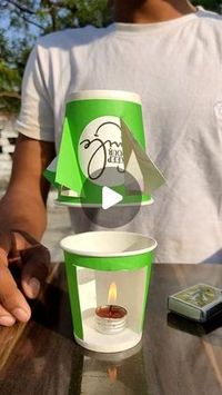 Official Rishi on Instagram: "Paper glass flying #tiktok #experiment #science"