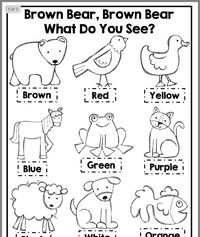 Preschool Activities Bear Brown Worksheets Coloring Carle Eric Printable Pages Printables Learning Preschoolers Sheet Books Jewel Teacherspayteachers Downloads Sketch Coloring Page