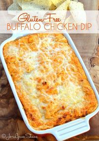 Love Buffalo Chicken Dip? So do I! This naturally gluten-free version is sure to knock your socks off!!! (In a good way, of course!) I have a secret that sets this Buffalo Chicken Dip apart from any you’ve ever tried. You’re probably no stranger to buffal