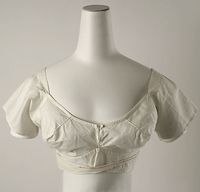 Brassiere Date: ca. 1820 Culture: American or European Medium: cotton