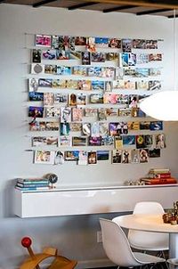 cute way to use postcards as wall art