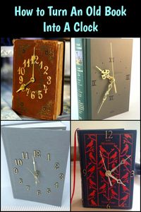 Upcycle One Hardbound Book Into a Beautiful Clock!