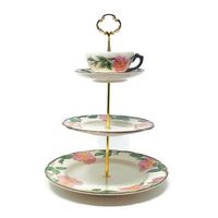 Franciscan Desert Rose 3 Tier Cake Stand