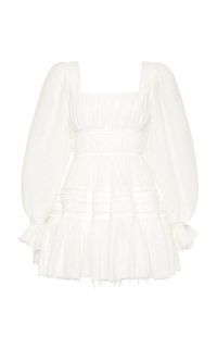 Impression Smocked Poplin Mini Dress By Aje | Moda Operandi