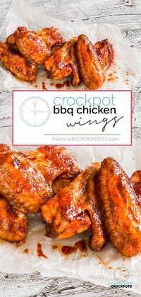 No grill. No problem. All you need is a slow cooker to whip up a batch of these amazing Crockpot BBQ Chicken Wings! One recipe everyone will love!