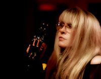 Stevie Nicks in the studio July 5, 2010 photo by Dave Stewart.