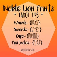 Tarot Tips — Noble Lion Prints